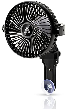 DaToo Enfriadores de Acuario, Ventilador de refrigeración silencioso, Ventilador de Acuario, ángulo de Viento, Enfriador Ajustable con Clip y Ventosa