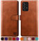 SUANPOT [RFID Schutz für Samsung Galaxy A53 5G Hülle PU Leder Handyhülle Lederhülle Klapphülle Kartenfach Flip Cover für Samsung A53 5G Handy hülle Leather Wallet Phone Case Hellbraun