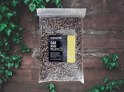 Exstream Barbacoa Roble 1 litro (aproximadamente 650 g) Pellet para uso con parrilla Ninja Woodfire – Bolsas resellables