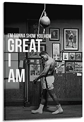 Motivationsposter I'm Gonna show you how great I am, dekoratives Gemälde, Leinwand, Wand- und Kunstbild, Familien-Schlafzimmer, 50 x 75 cm