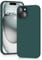 YATWIN Silicone Case for iPhone 15, Soft-Touch, Shockproof, DustProof, Antiskid Full Body Armour Phone Cover for Apple iPhone 15 - Dark Green