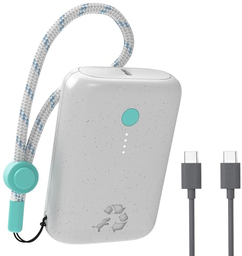 Nimble Champ Chargeur portable, 10 000 mAh, charge rapide, 20 W double USB-C avec câble, banque d'alimentation essentielle de voyage pour iPhone, ordinateurs portables, tablettes Galaxy, Pixel, iPad