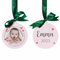 Personalisierte Weihnachtsanhänger für Baby Weihnachten - Foto Weihnachtskugel mit eigenem Bild - Christbaumschmuck für Babys erste Weihnachten - individuelle Christbaumkugel