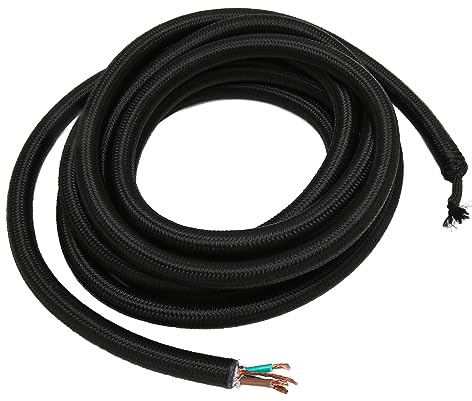 Naroote Cavo di Alimentazione HIFI, Strato Esterno in Nylon, Spina IEC, Cavo di Alimentazione di Applicazione Larga per Lettore CD per Dispositivi Industriali (#1)