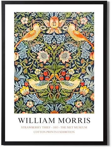 William Morris Strawberry Thief Poster – berühmte Künstler-Zeichnungen – stilvolle Wohnkultur in einer Vielzahl von Größen (nur Erdbeerdieb, A3-Druck)
