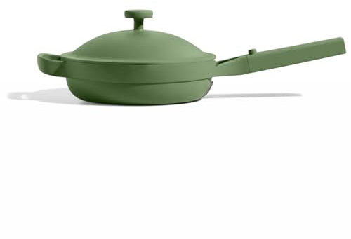 Our Place Mini Always Pan 2.0-22cm (1.1L) Nonstick, Toxin-Free Ceramic Cookware | Patented 10-in-1 Aluminum Frying & Sauté Pan | Safe for Oven, Induction & All Cooktops up to 232°C | Sage