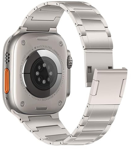 TRUMiRR Ultra 2 Armband Titan, Kratzfestes Armband Business Sport Uhenarmband für Apple Watch Ultra 2 und Apple Watch Ultra 49mm, iWatch Series 10 9 8 7 SE 6 5 4 46mm 45mm 44mm
