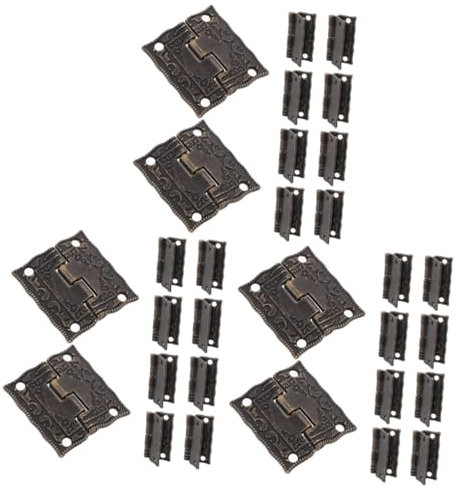SOLUSTRE 30stücke Teiliges Antike Dekorative Scharniere Für Holzboxen Und Schmuckkästchen Langlebig Und Installieren Design Für -projekte