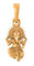 INDIA MADE 22 Karat vergoldetes Silber (92,5 % Reinheit), Gott, Ganesha-Anhänger (große Größe) für Damen und Herren – pb7234_gold, Sterlingsilber, ohne Edelstein, Sterling-Silber, Kein Edelstein