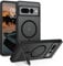 GUAGUA Google Pixel 7 Pro Case with Stand, Magnetic, Foldable Invisible Stand, Translucent Matte Black