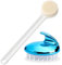 Xemnys Cepillo corporal de baño y ducha con mango largo, masajeador de cuero cabelludo, cepillo de champú para limpiar el cabello, reduce la caspa, exfoliante, relajación de la cabeza