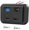 Dexumodbk 12V Dual USB C Car Charger Socket Panel PD3.0+QC3.0 with Switch and LED Night Light,DC12V-26V USB Fast Charging Power Outlet Outdoor Adapter for Campervan Motorcycle Boat Truck Marine Access