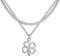 Mädchen Accessoires Sterling Silber Silber Vier Blattklee Halskette für Frauen Mädchen, minimalistischer Klee Anhänger - 4 Blattklee Halskette, Alhambra -Halskette, Lucky Halskette für Geburtstag