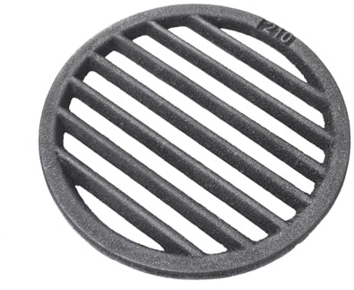 SEZAM Gussrost Ofenrost Rundrost Durchmesser Ø 210 mm Ascherost Gußrost Verschiedene Durchmesser, Kaminrost passend Kaminofen Tafelrost Rost Ofengitter Kamin Ersatzteile Zubehör (∅21cm)