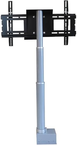 Support Mural électrique pour téléviseur au Plafond, Support motorisé, Support de Plafond avec télécommande, Noir - 120 cm