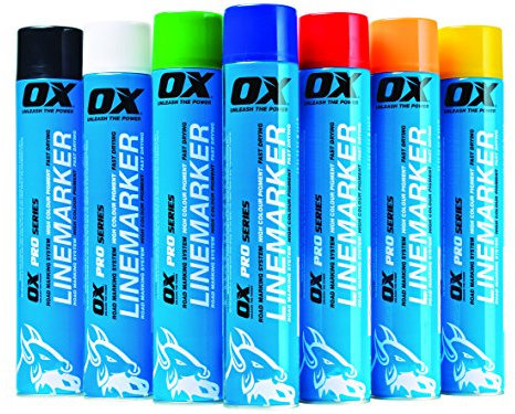 OX 750ML Permanent Line Marker Spray, Black