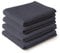 Encasa XO Kitchen Dish Towels Set | Grey | Waffle Weave and Flat Hand Tea Towel | 70x45 cm | Quick Drying Reusable Cotton Washcloths | Multipurpose Lightweight Dishcloths Set of 4
