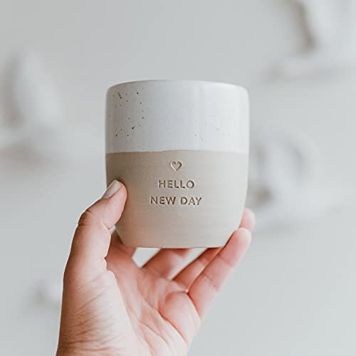 Eulenschnitt Becher 'Hello New Day', 350 ml