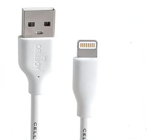 iPhone Charger Cable 1m/3ft USB to Lightning Cable Fast Charging & Sync wire compatible with iPhone 12 11 Pro/XS Max/XR/X/ 8/7/ 6s/ 6 Plus/SE, iPad, iPod – White