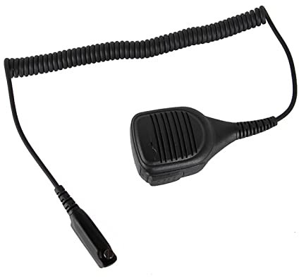 YANGYIYANG IP54 Waterproof Handheld Speaker Mic Microphone Fit For Motorola Walkie Talkie fit For Sepura STP8000 STP9000 Two Way Radio walkie talkie mic (Color : Black)