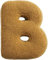 Fouriding Plüsch Buchstaben Kissen Englisch Alphabet Niedlich Wurf Kissen Zimmer Couch Dekorative Kissen für Kinderzimmer Sofa Bett Boden Auto Dekorative (B)