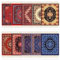 Preboun 10 Pieces Rug Table Coasters Oriental Table Drink Holders Tassel Carpet Coasters Oriental Design Fabric Carpet Drink Mats for Coffee Table Desk Mug Cup Kitchen Bar Decor, 10 Mix Colors