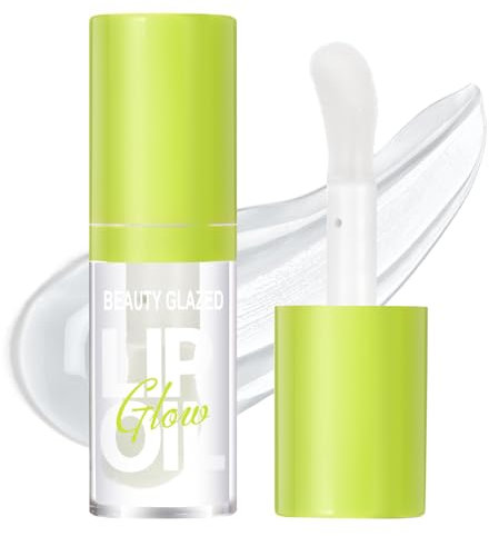 LOPHE Lippenöl, Feuchtigkeitsspendender Lipgloss, Makeup Long Lasting Plumper Lip Glow Oil, Moisturizing Lippen Care Lippenöl, Reduziert Feine Linien Nicht Klebriges Lip Gloss Tint (101#transparent)