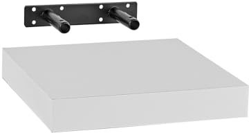 Stabilo Befestigungstechnik Schweberegal Weiß 235x235 mm | Wandregal, Hängeregal, Wandboard für Bücher, Bilder, Deko usw.