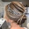 Caiguoer Coiffe de mariée en cristal de vigne argentée - Accessoires de coiffure pour femmes et filles