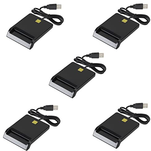 Oikabio 5X Universal Portable Smart Card Reader for Bank Card Card ID DNIE ATM IC SIM Card Reader for Android Phones Tablet