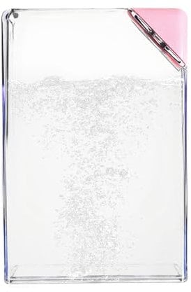 Genérico Flat Clear Water Bottle,Slim Flat Water Bottle - Flat Water Bottle for Handbag | Small Opening Beverage Cup, A5 Size, Creative Triangle Camping Cap