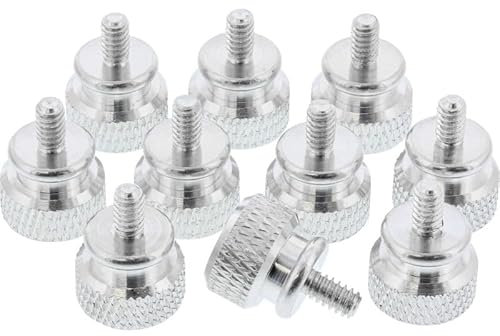 InLine® Rändelschrauben für Gehäuse, Alu, silber, 10er Pack