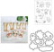 Winter Pinguin Stempel und Stanzschablonen für Karten Herstellung, Weihnachten Stanzen Stempel und Briefmarken Set für DIY Scrapbooking Fotoalbum Dekorativ