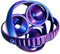 3D Printed Rotating Gear Ball Puzzle Fidget Toy Stress Relief Spinner Toy Sensory Toys (B)