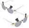 PACKOVE 2St Kuhbrille Kuhkostüm Kostüme Rave-Accessoires Fledermaus Sonnenbrille Kostüm-Sonnenbrillen-Masken Kuh-Kostümzubehör Lustige Tierbrille Kuh Cosplay Prop Kuh-Brillen-Requisite Stk