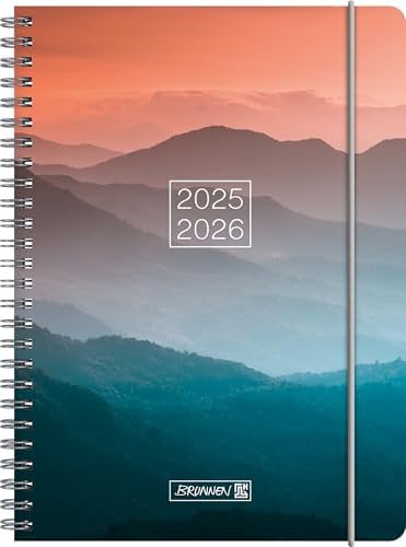 BRUNNEN Schülerkalender 2025/2026 „Misty Sunset“ | A5, Kunststoff