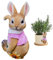 Plant Decorations for Pots, Resin Rabbit Figurine Flower Planter Hanger Adorable Bunny Decor Garden Ornament for Indoor Outdoor Decor, Red, Rabbit Figurine, Plant Decorations For Pots