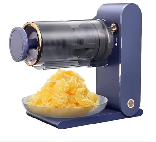 Piccolo tritaghiaccio, tritaghiaccio silenzioso ricaricabile con stampi for ghiaccioli, tritaghiaccio a forma di fiocco di neve con elevatore a vite, macchina for gelato alla frutta