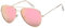 styleBREAKER Kinder Sonnenbrille Pilotenform mit verspiegelten oder getönten Gläsern | Edelstahl Rahmen UV400 Schutz | für Jungen und Mädchen 4 bis 10 Jahre, Gestell Gold/Glas Pink verspiegelt
