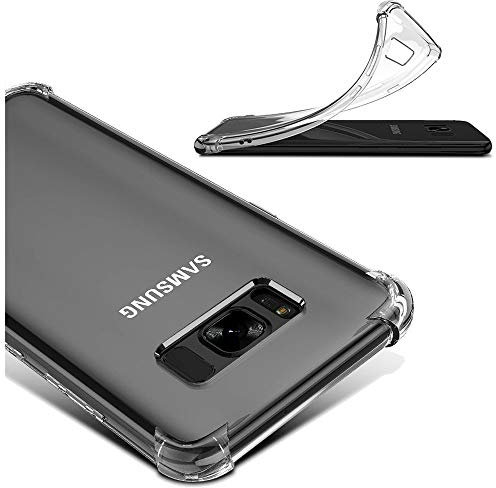 ebestStar - for Samsung Galaxy S8 Case S8, Silicone Cover, Premium Protection, Ultra Clear Transparent, Reinforced Corners, Transparent