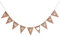 luoem Candy Bar Banner Herz Form Sackleinen Wimpelkette Banner Rustikal Hochzeit Jute Banner für Weihnachten Party Dekoration