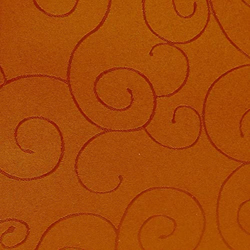 amp-artshop Tafeldecke Paulina Rund 160 cm Dunkelterra Orange - Farbe, Form & Größe wählbar · Fleckabweisend Tischdecke
