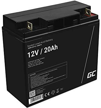 Green Cell Recambio de Batería Gel AGM 12V 20Ah Rechargeable Pila Sellada de Plomo ácido batería sin Mantenimiento Batería de Reemplazo para Moto eléctrica Silla de Ruedas Montacargas Carro de Golf