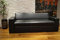 Quattro Meble Schwarz Echtleder 3 Sitzer Sofa Antalya I FS Breite 200cm mit Schlaffunktion Ledersofa Echt Leder Couch große Farbauswahl !!!