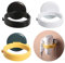 WhatUneed Lot de 3 supports pour sèche-cheveux avec ventouse en plastique pour salle de bain, salon de beauté, salon de coiffure et sèche-cheveux
