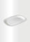 ECO 2 Pack Large 34.4 x 25.3 cm Sandwich Platter Trays | Set of 2 Plastic Platters | Plastic Buffet Trays for Parties, BBQs & Catering Events | Multi-Color Serving Trays (White)