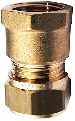 Messing Klemmverschraubung Übergang 22 mm x 1 Zoll IG für Kupferrohre