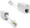 RetailAndBulk 2-Pack RJ11 to RJ45 Adapter Phone Line to Ethernet – RJ11 Female to RJ45 Male for Landline, Fax, DSL Modem Connection (White, Made in USA)