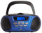 Aiwa BBTU-300BL Portable CD Player, CD Radio (FM Radio, Hyperbass Technology, Audio Input, Bluetooth, USB), Edition for Boys and Girls, Colour: Blue