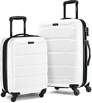 Samsonite Omni PC Hartschalengepäck erweiterbar mit Spinnrollen, Weiß (Weiß) - 126516-1908